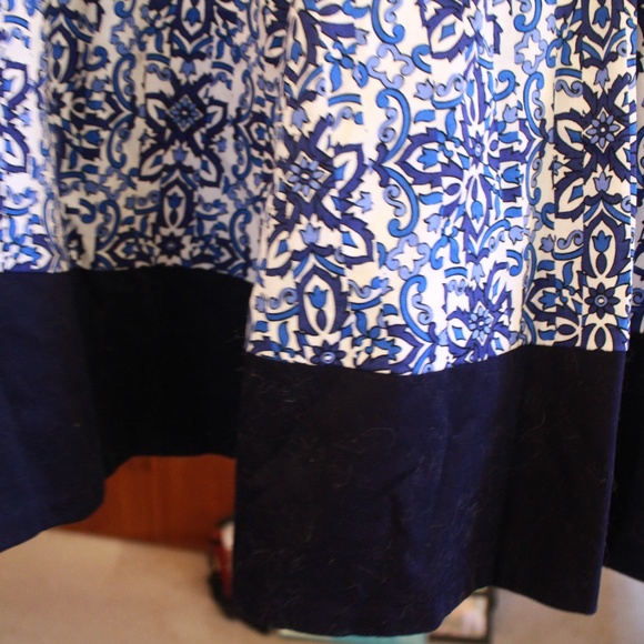 Milly Design Nation Geometric Floral Pleated Skirt - Picture 4 of 5